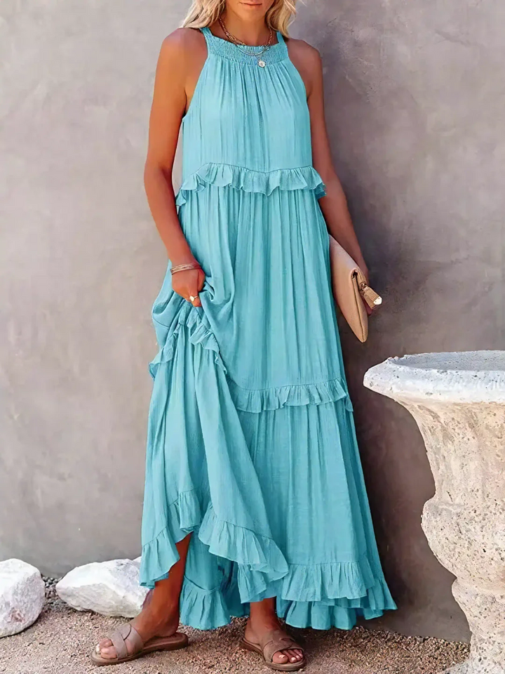 Elsie - Robe maxi à volants
