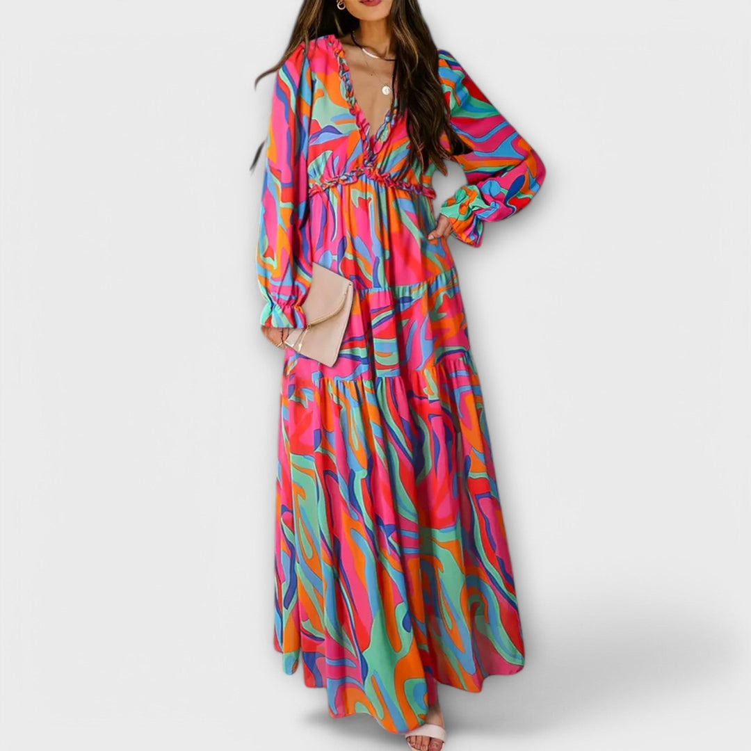 Helen | Robe maxi bohème chic
