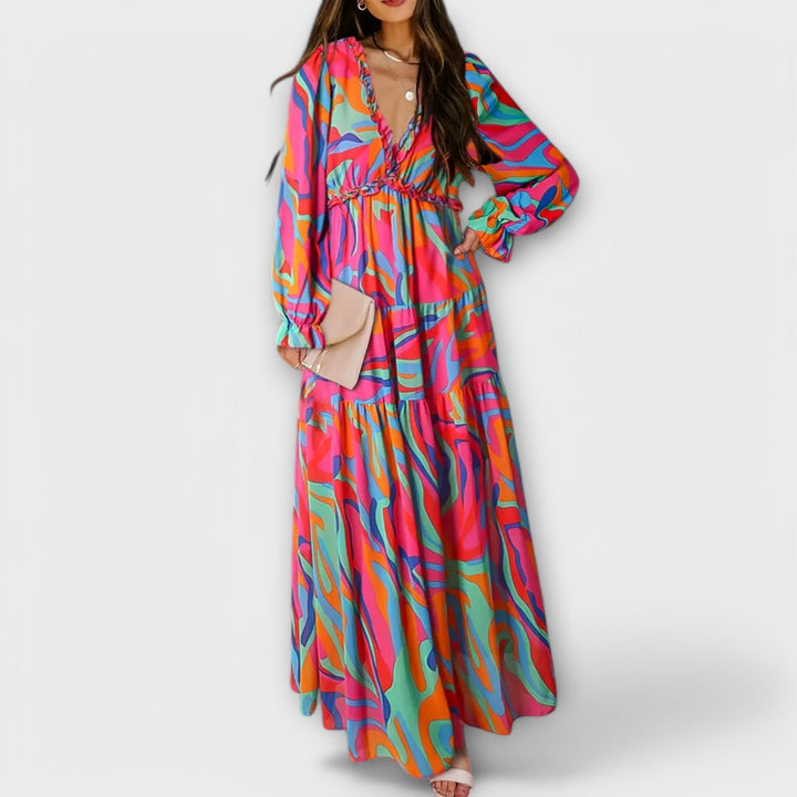 Helen | Robe maxi bohème chic