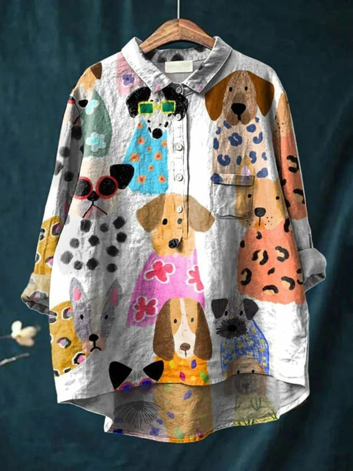 Clarano | Blouse Brooks à imprimé ludique