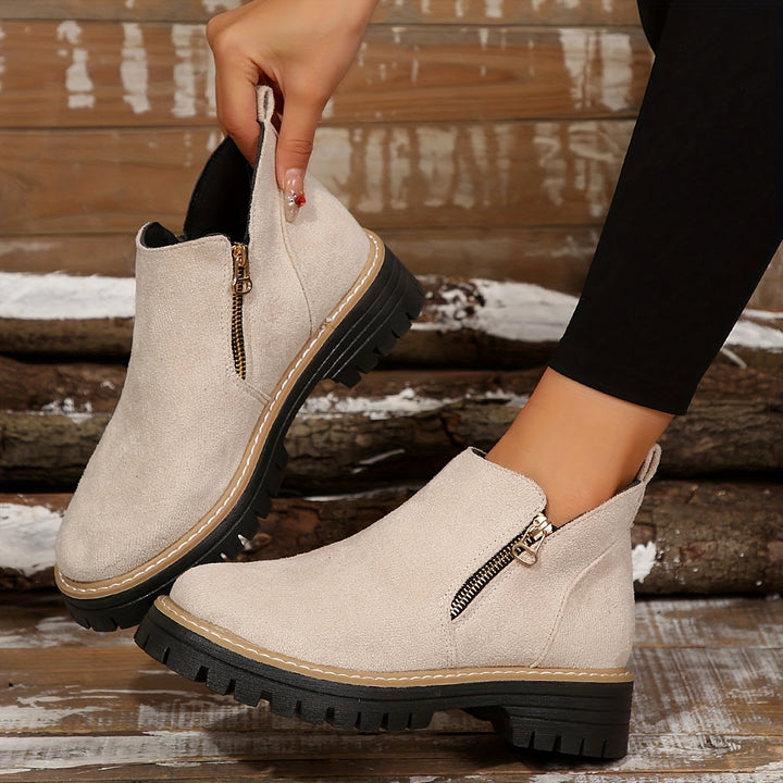 Sable | Reliable Ankle Boots with Non-Slip Grip and Side Zip Entry