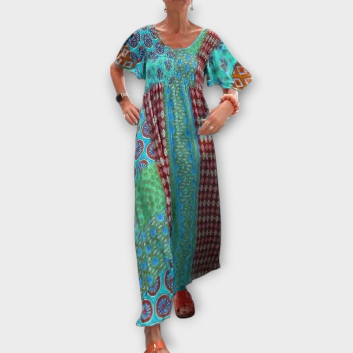 Melania - Robe bohème vibrante