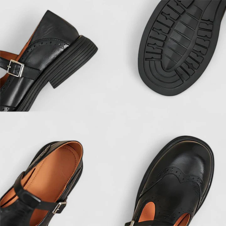 Risla Mary Janes en cuir