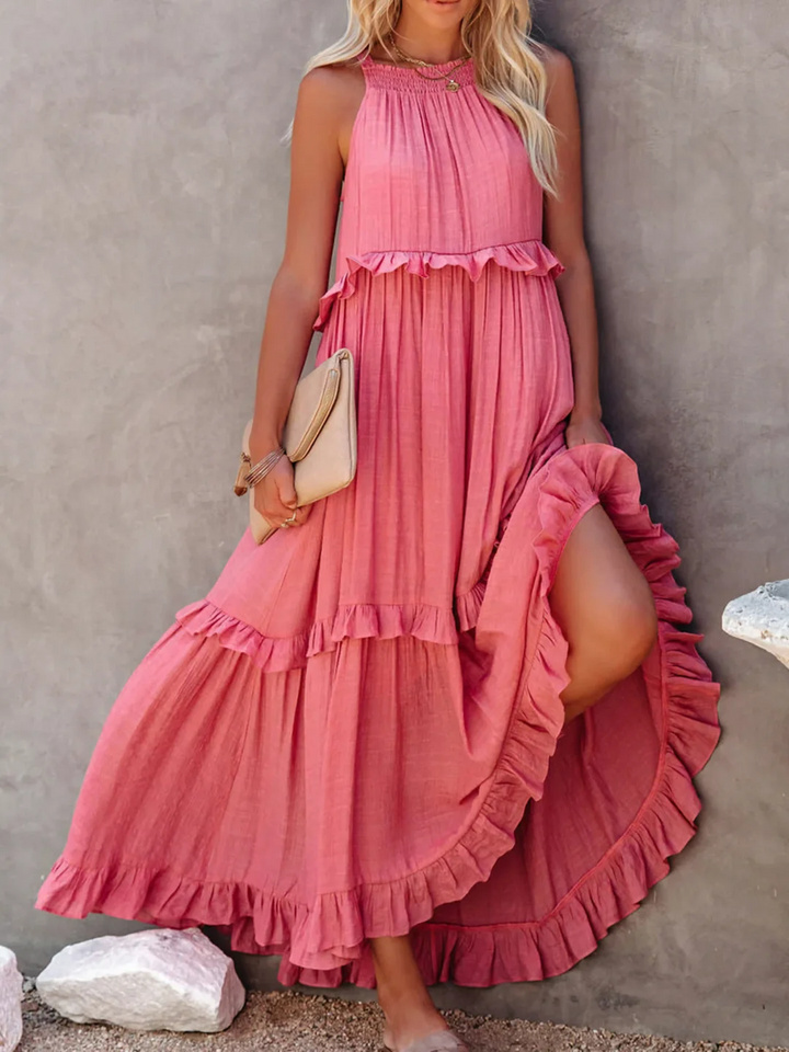 Elsie - Robe maxi à volants