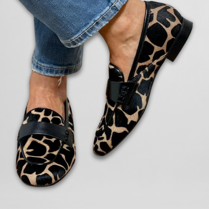 Nora | Mocassin à imprimé animalier