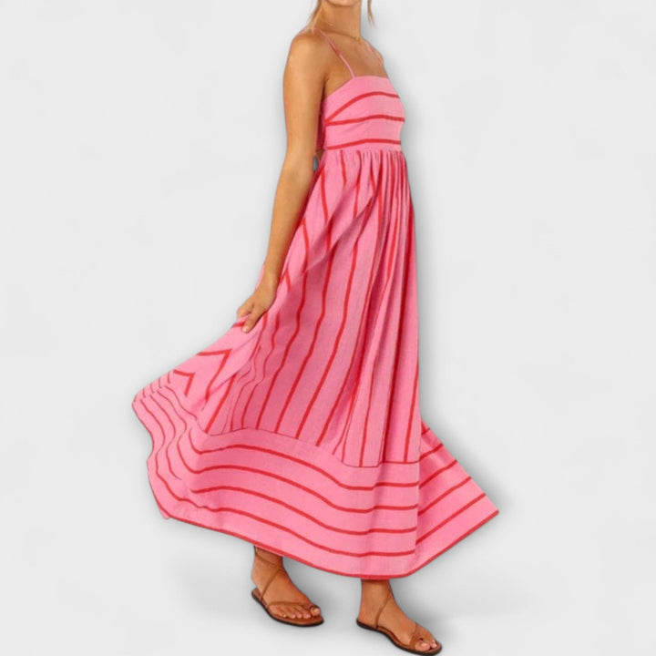 Svea - Robe maxi couleur Bare Bloom