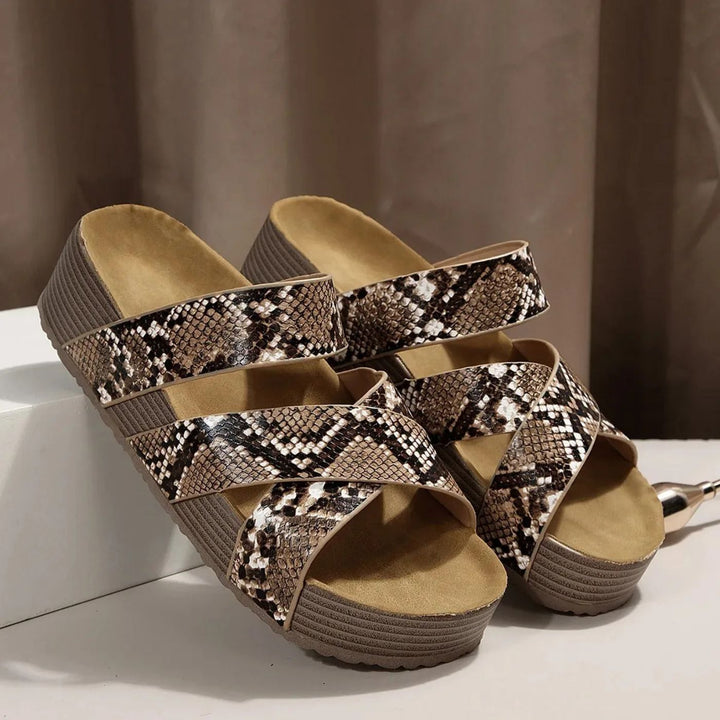 Abigail™ – Sandales Orthopédiques à Lanières en Cuir