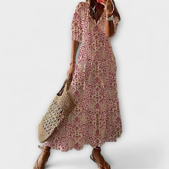 Anna – Robe d'été bohème femme à silhouette fluide