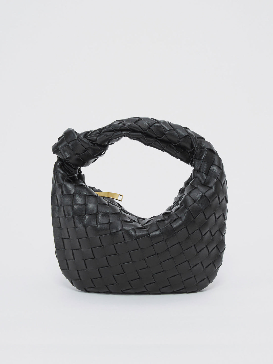 Rhea | Sac à bandoulière tissé raffiné avec anse nouée et fermeture zippée