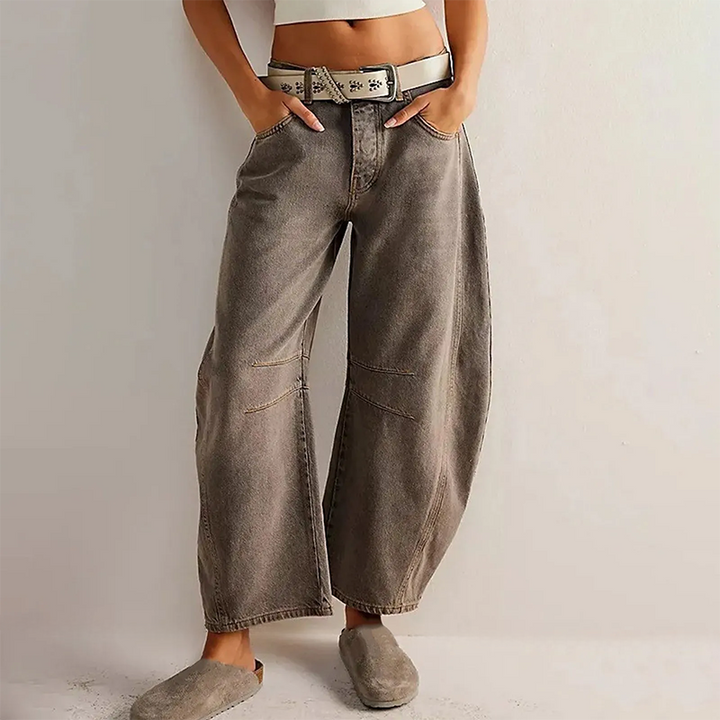 Cleo | Relaxed Women's Jeans with High-Waist Fit and Barrel Leg