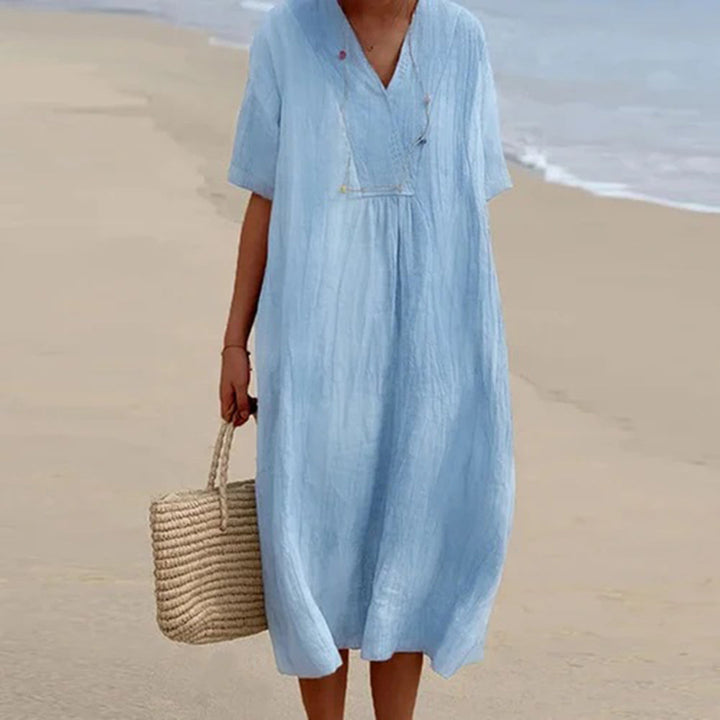 Karen – Robe midi coupe décontractée