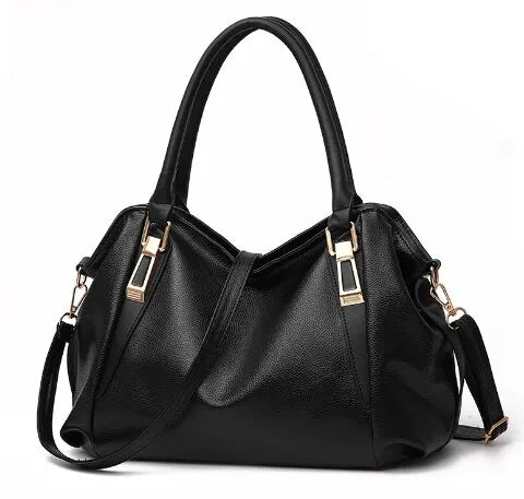 Yvette | Elegant Large-Capacity Handbag with Metallic Hardware