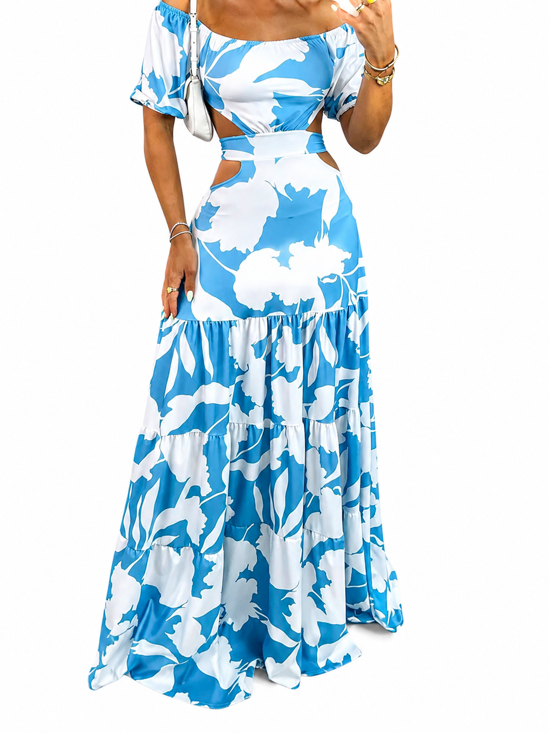 Alice | Off-Shoulder Floral Maxi Dress