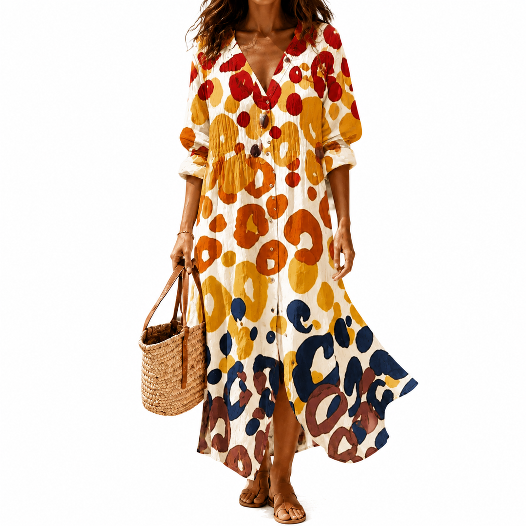 Boho Maxi Dress – Elegant Flowy Summer Dress for Women