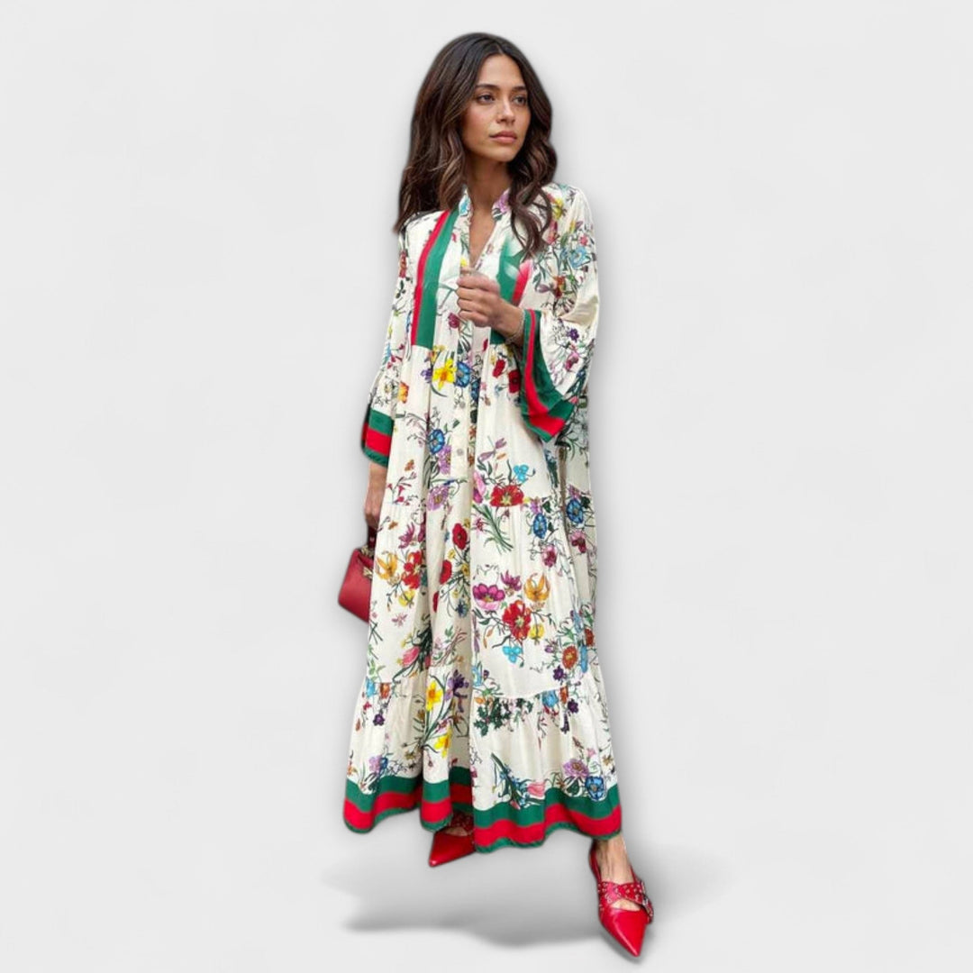 Oriana - Robe maxi à imprimé floral