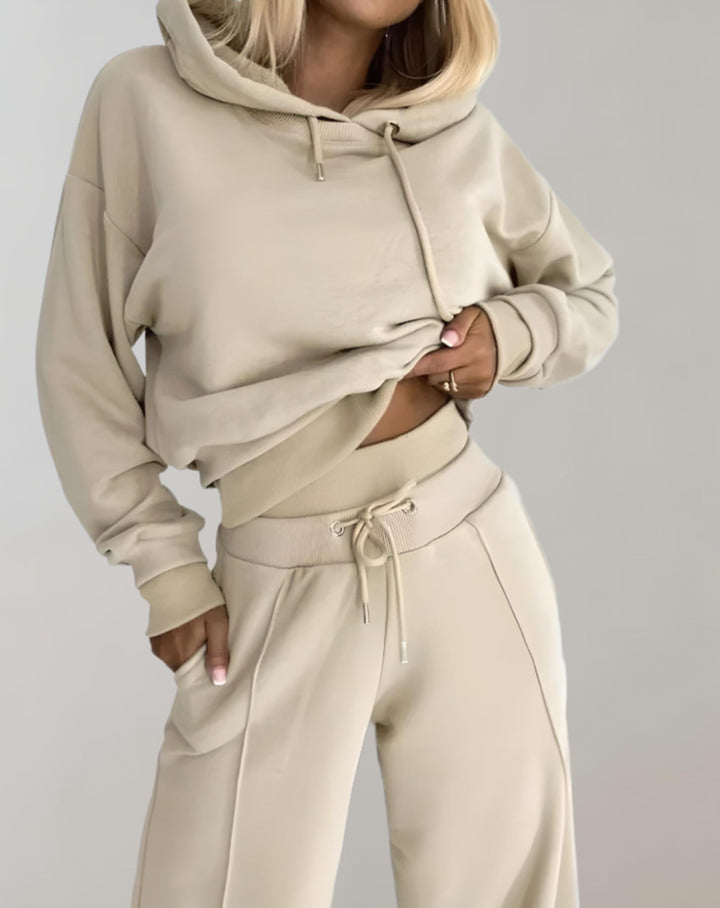 Imelda | Ensemble décontracté composé d’un sweat à capuche et d’un pantalon de jogging, en tissu doux et à la coupe confortable