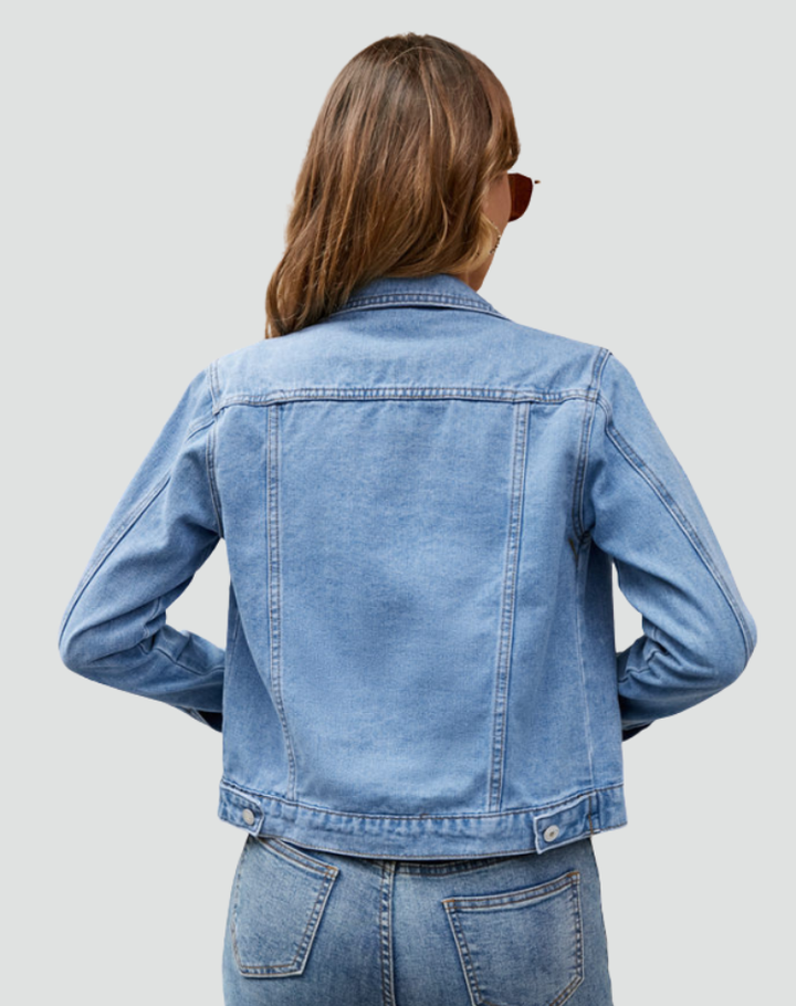 Robyn | Classic Denim Jacket with Button Closure and Practical Pockets