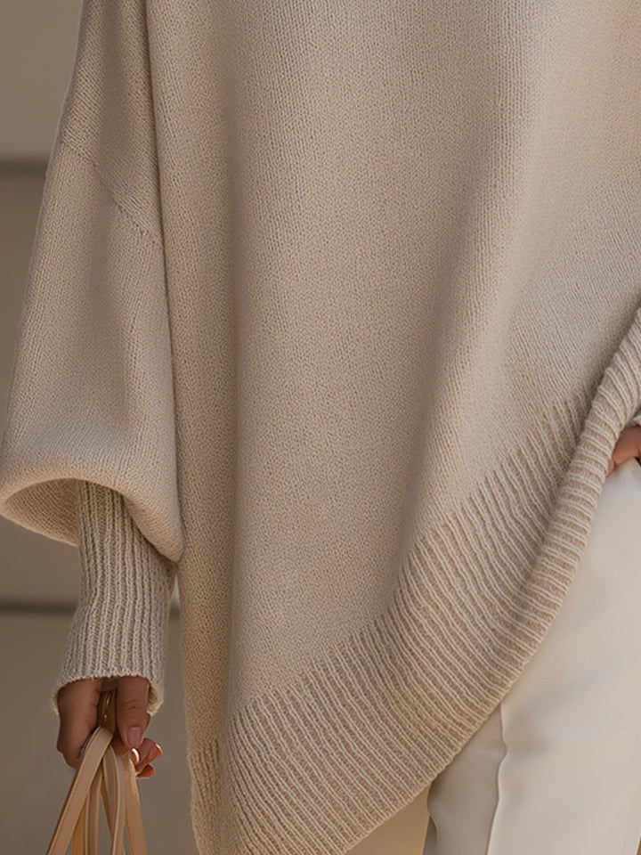 Sutton | Effortless Women's Oversized Long Sleeve Sweater with Textured Knit