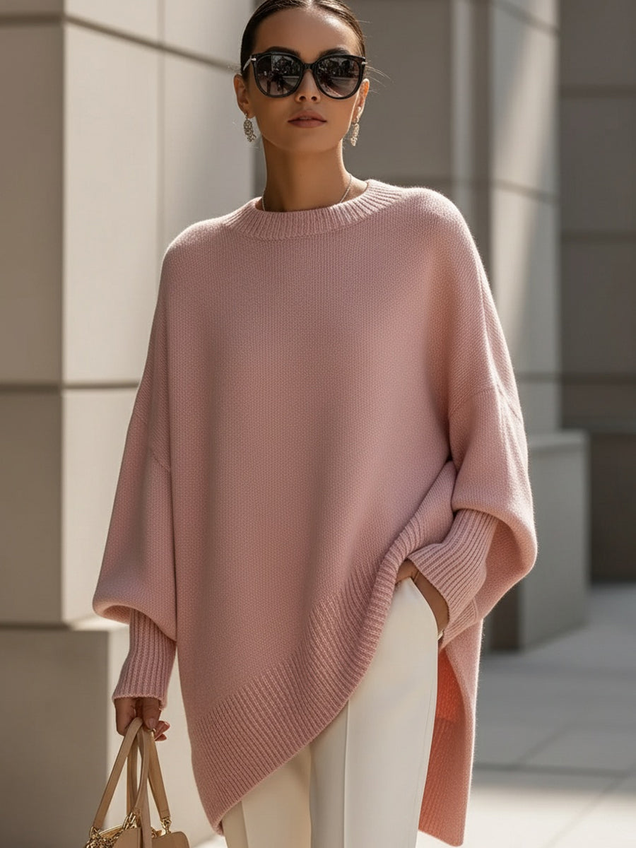 Sutton | Effortless Women's Oversized Long Sleeve Sweater with Textured Knit