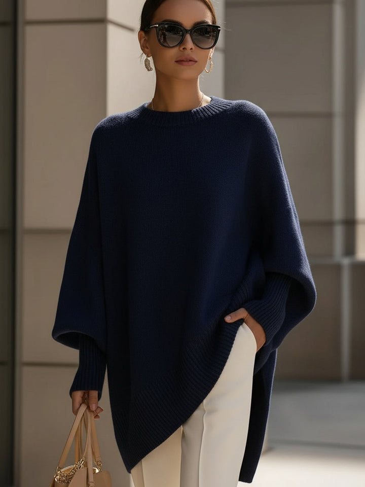 Sutton | Effortless Women's Oversized Long Sleeve Sweater with Textured Knit