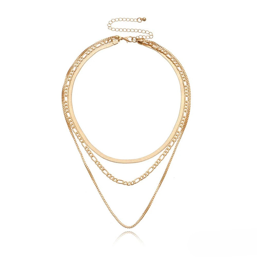 Collier vintage à 3 couches