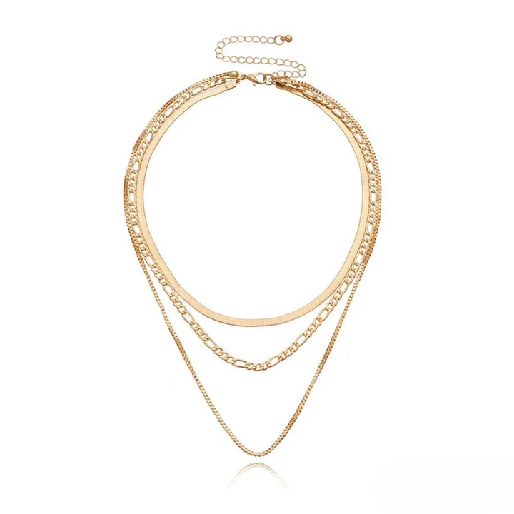 Collier vintage à 3 couches