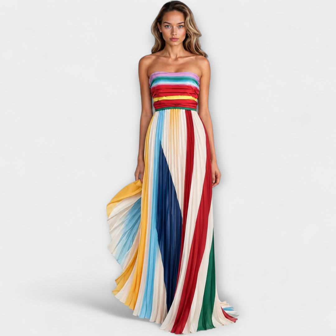 Flora | Colorful Sleeveless Summer Dress