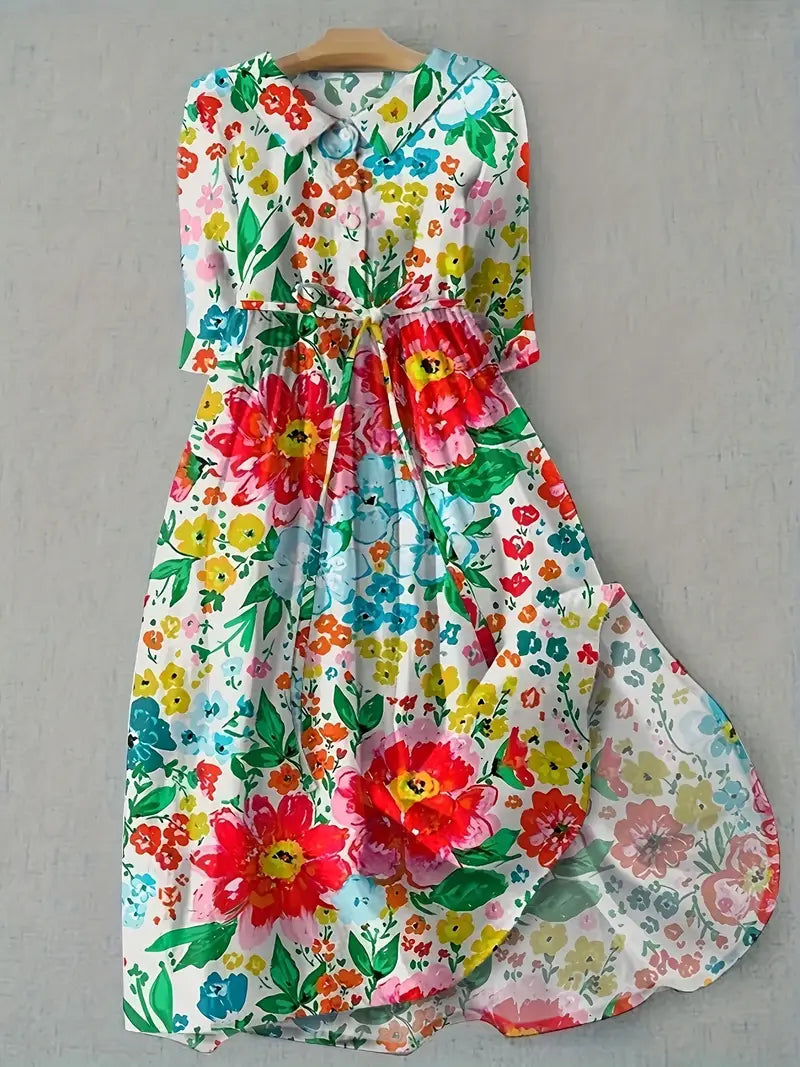 Colette | Robe florale colorée et vive