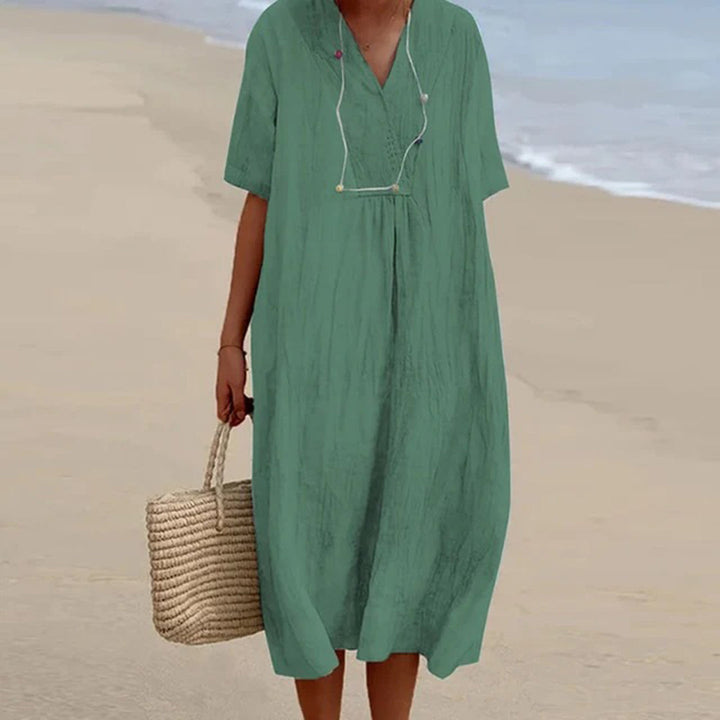 Karen – Robe midi coupe décontractée
