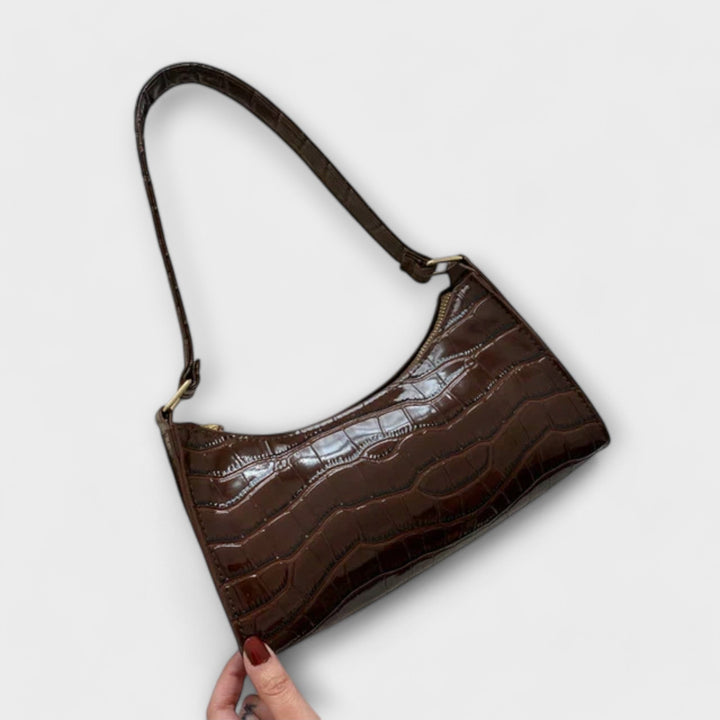 Olivia | Sac en cuir brillant