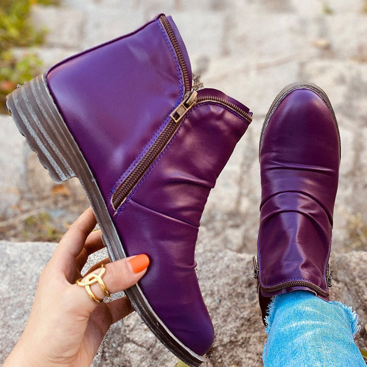 Bottines zippées pour femmes