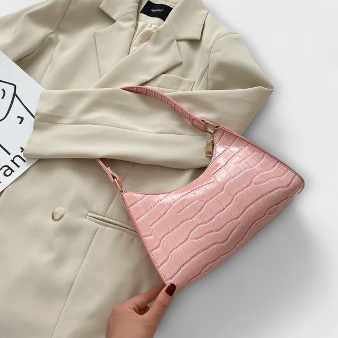 Olivia | Sac en cuir brillant