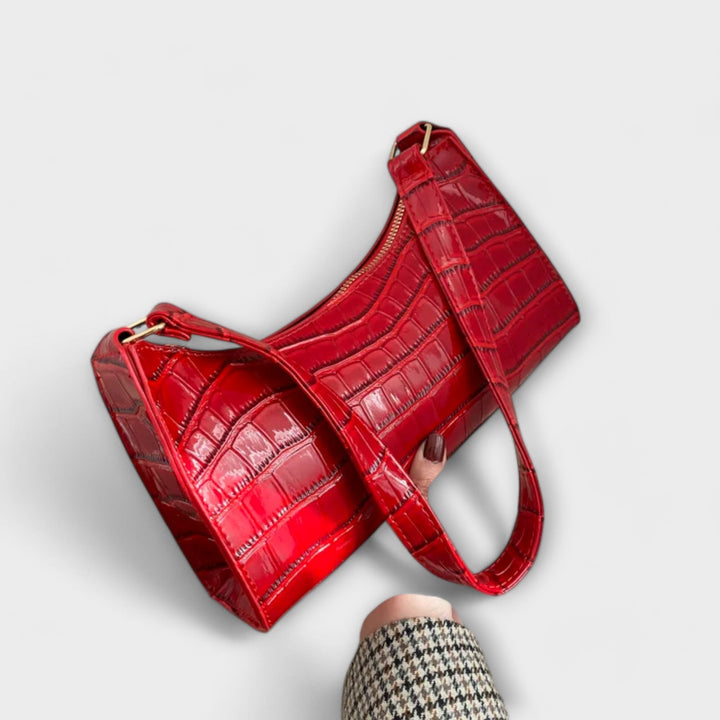 Olivia | Sac en cuir brillant