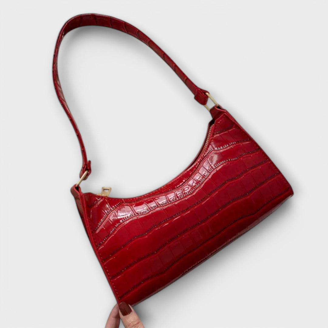 Olivia | Sac en cuir brillant