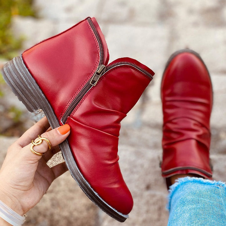 Bottines zippées pour femmes