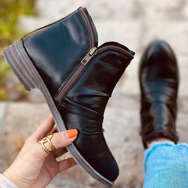 Bottines zippées pour femmes