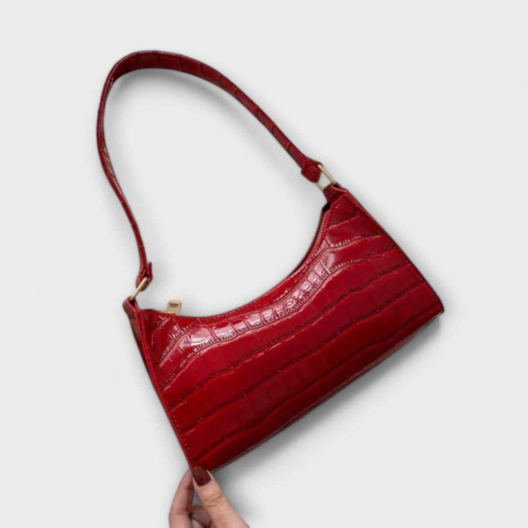 Olivia | Sac en cuir brillant