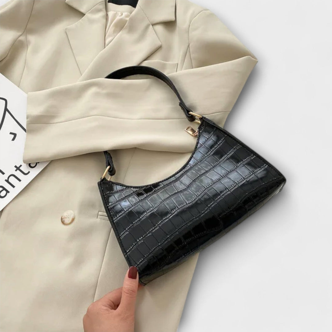 Olivia | Sac en cuir brillant