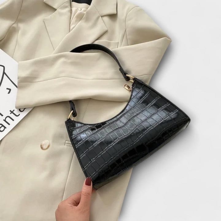 Olivia | Sac en cuir brillant