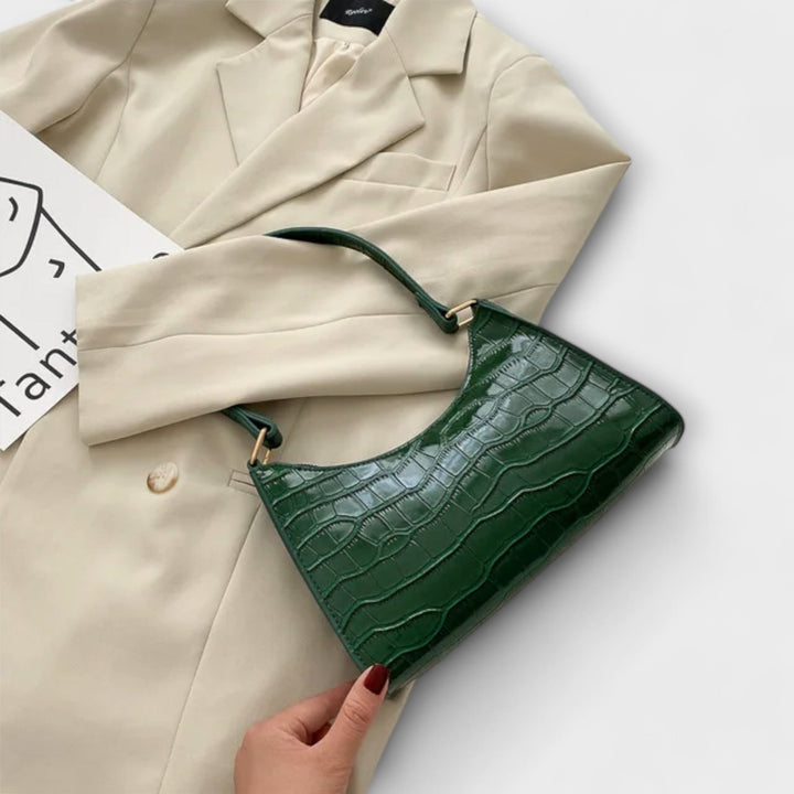 Olivia | Sac en cuir brillant