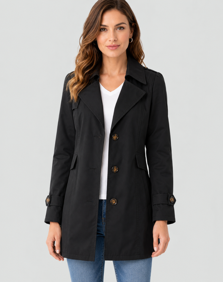 Ottilie | Timeless Women's Trenchcoat with Adjustable Cuffs and Button Closure