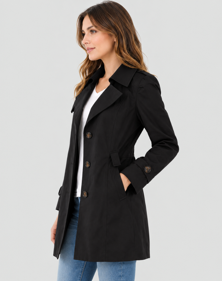 Ottilie | Timeless Women's Trenchcoat with Adjustable Cuffs and Button Closure
