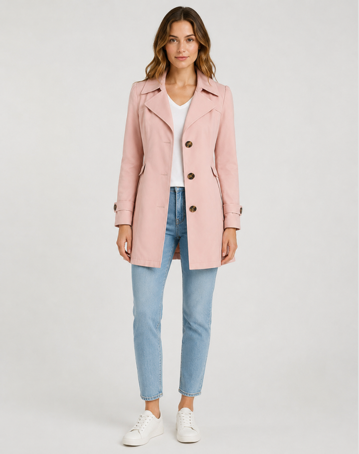 Ottilie | Timeless Women's Trenchcoat with Adjustable Cuffs and Button Closure
