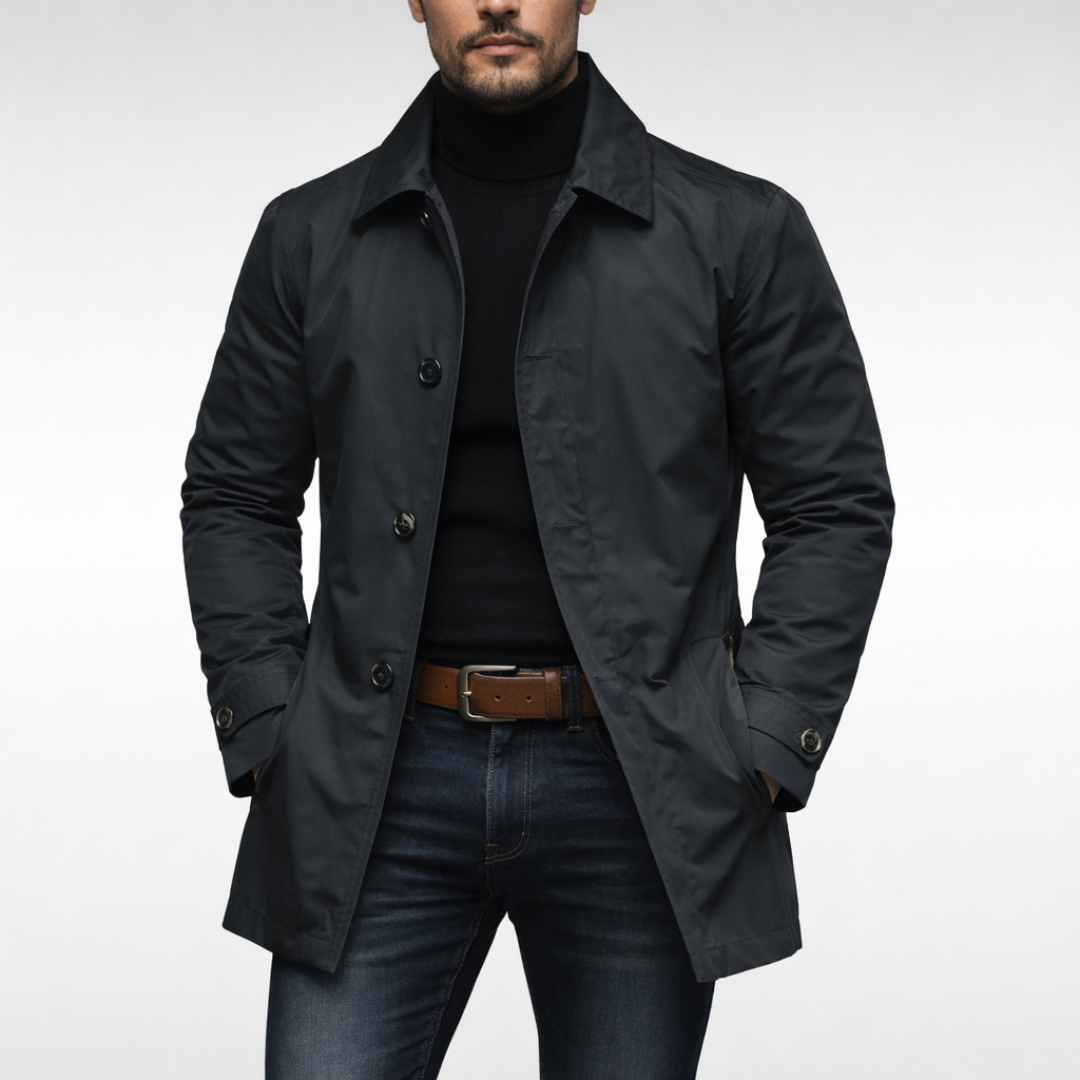 Baptiste | Structured Coat with Quilted Lining and Fitted Cut