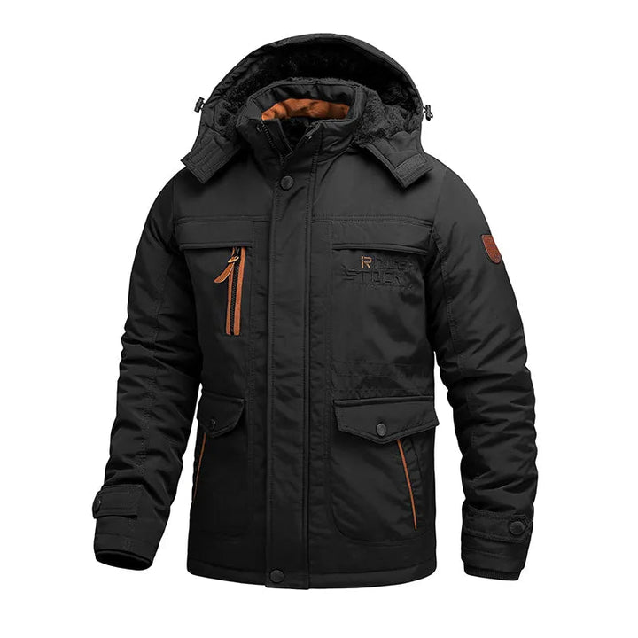 Clay | Hardy Men’s Insulated Waterproof Jacket with Detachable Hood