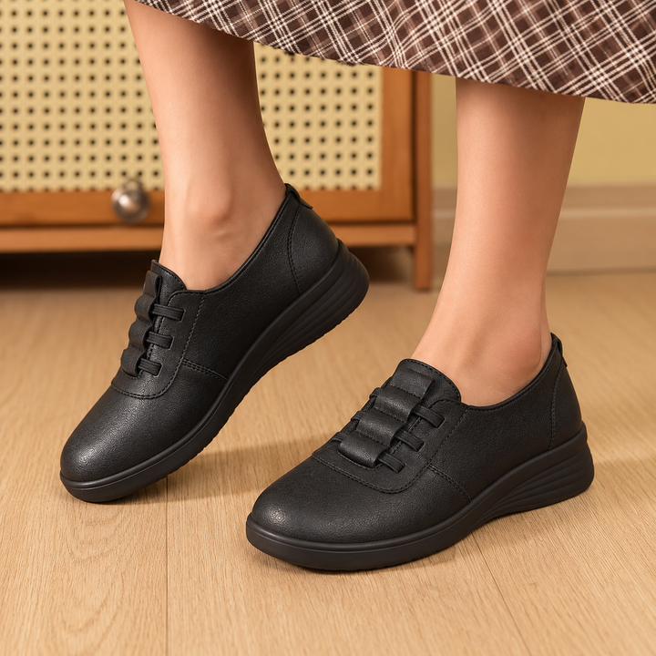 Lauren | Zapatos ortopédicos sin cordones con soporte, plantilla acolchada y suela antideslizante