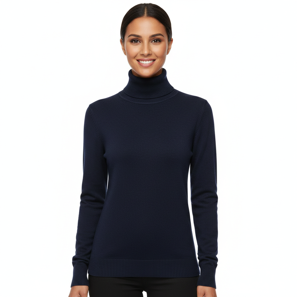 Margaret | Pull à col roulé élégant en cachemire, coupe ajustée