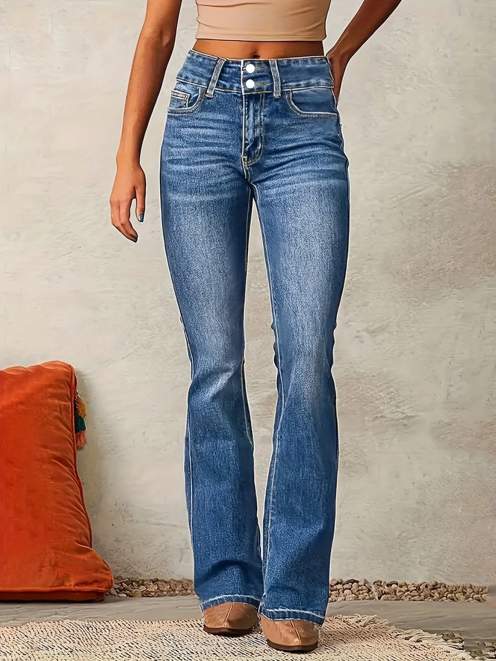 Kenzie | Sculpted High-Waist Flare Jeans with Five-Pocket Styling