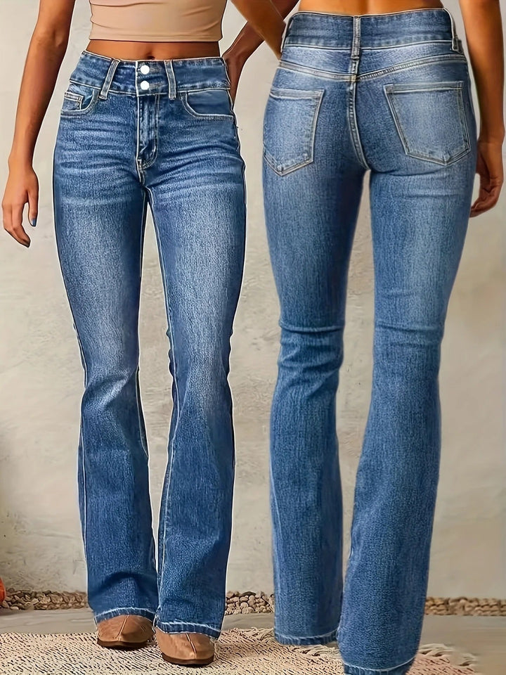 Kenzie | Sculpted High-Waist Flare Jeans with Five-Pocket Styling