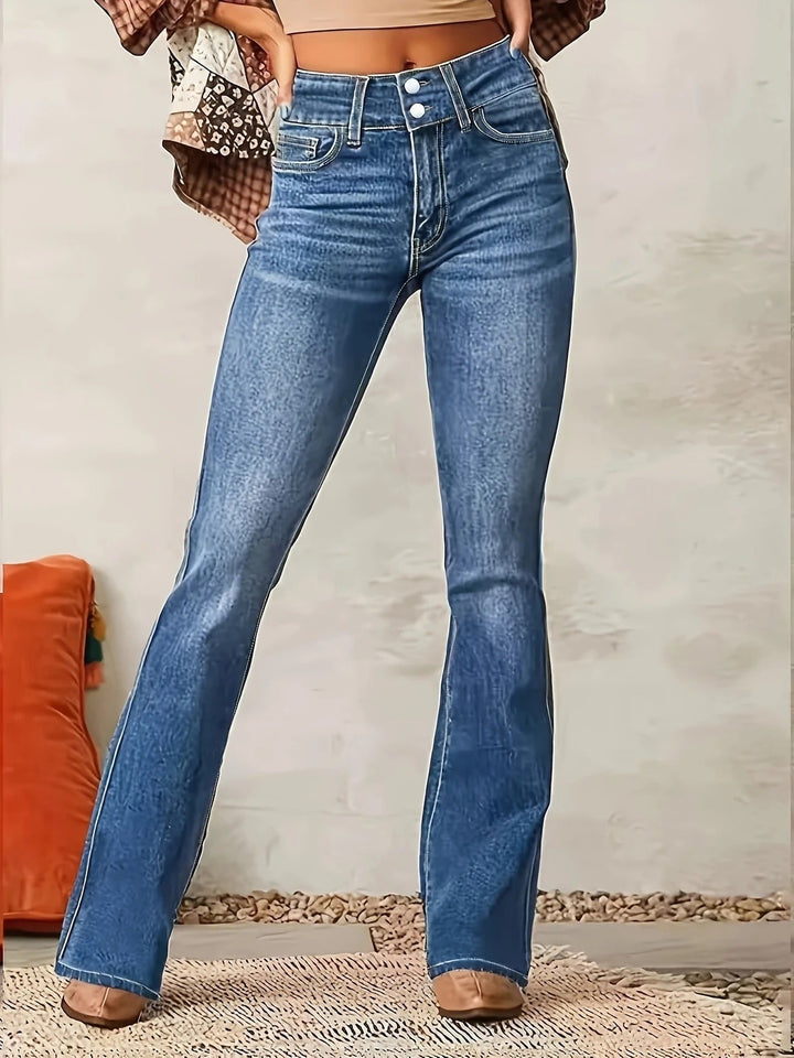 Kenzie | Sculpted High-Waist Flare Jeans with Five-Pocket Styling